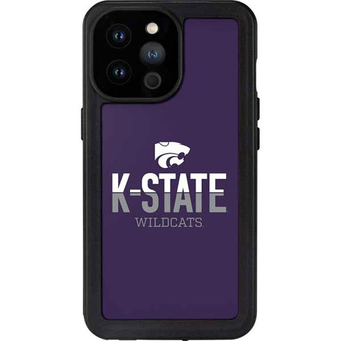 Kansas State University K-State Wildcats Gradient iPhone 14 Pro Max Waterproof Case