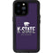 Kansas State University K-State Wildcats Gradient iPhone 14 Pro Max Waterproof Case