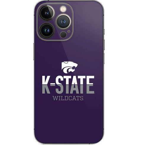 Kansas State University K-State Wildcats Gradient iPhone 14 Pro Skin