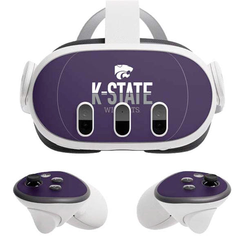 Kansas State University K-State Wildcats Gradient Meta Quest 3 Skin