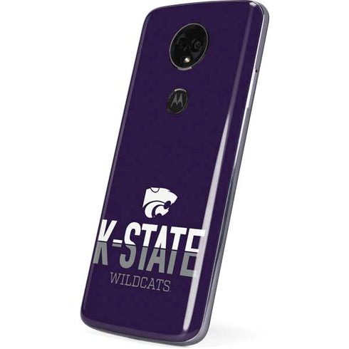 Kansas State University K-State Wildcats Gradient Moto E5 Plus Skin