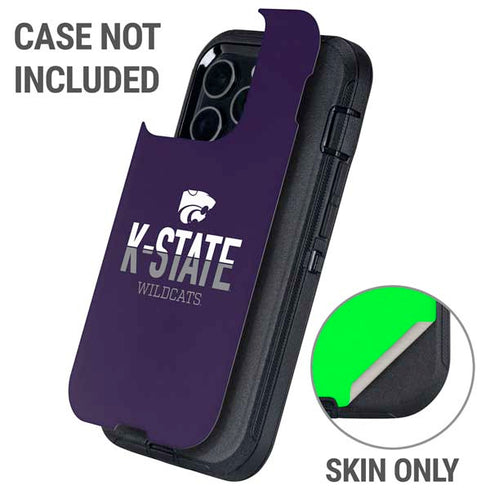 Kansas State University K-State Wildcats Gradient Otterbox Defender iPhone Skin