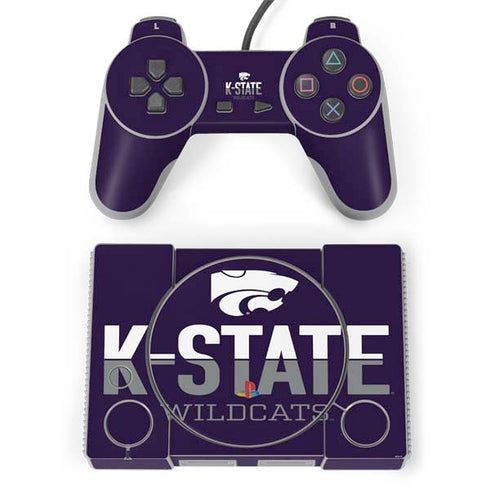 Kansas State University K-State Wildcats Gradient PlayStation Classic Bundle Skin