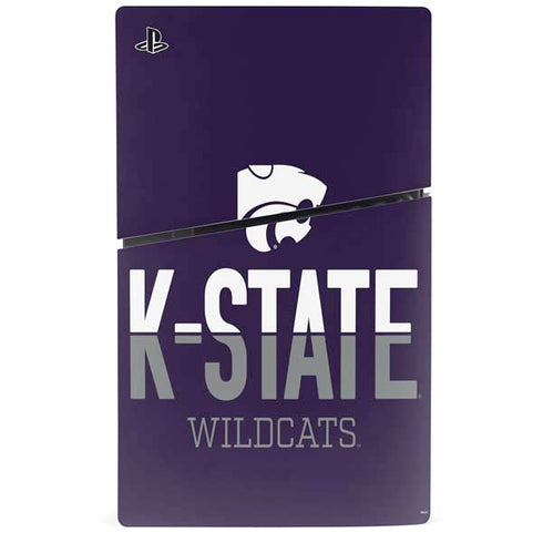 Kansas State University K-State Wildcats Gradient PS5 Slim Digital Edition Console Skin
