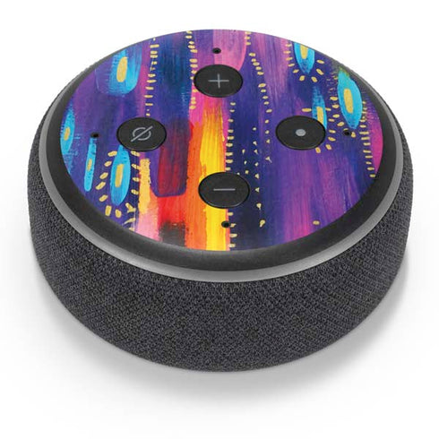 Etta Vee Kaleidoscope Brush Stroke Amazon Echo Dot Skin