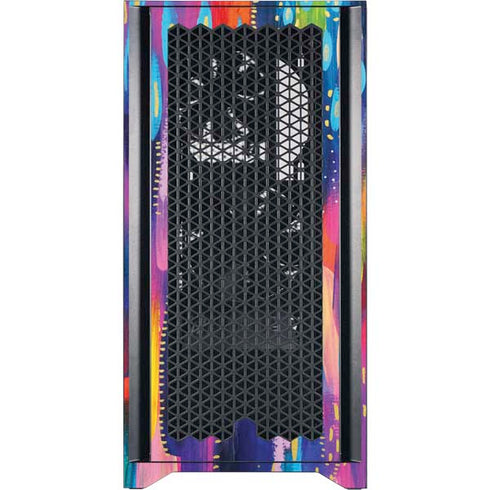 Etta Vee Kaleidoscope Brush Stroke Corsair 4000D Tempered Glass Mid-Tower ATX Case Skin