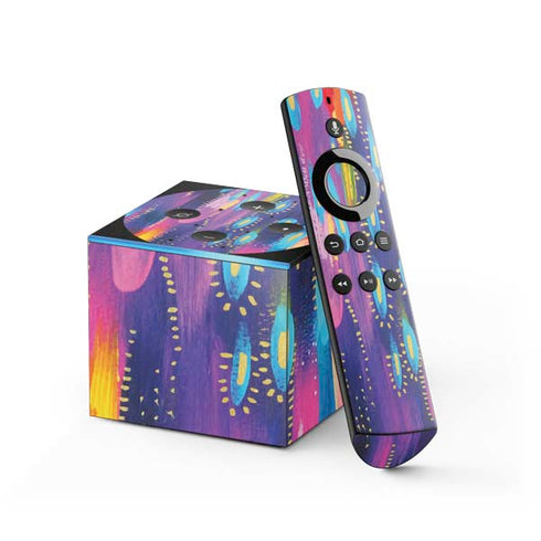Etta Vee Kaleidoscope Brush Stroke Fire TV Cube Skin