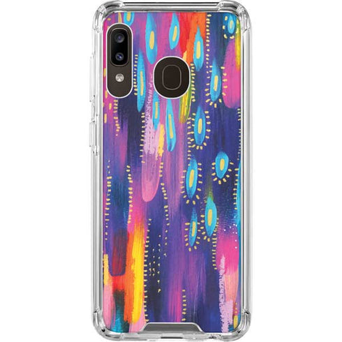 Etta Vee Kaleidoscope Brush Stroke Galaxy A30 Clear Case