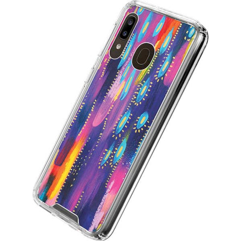 Etta Vee Kaleidoscope Brush Stroke Galaxy A30 Clear Case