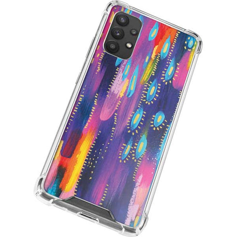 Etta Vee Kaleidoscope Brush Stroke Galaxy A32 5G Clear Case