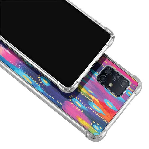 Etta Vee Kaleidoscope Brush Stroke Galaxy A51 5G Clear Case