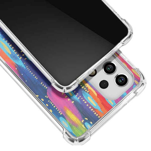 Etta Vee Kaleidoscope Brush Stroke Galaxy A53 5G Clear Case