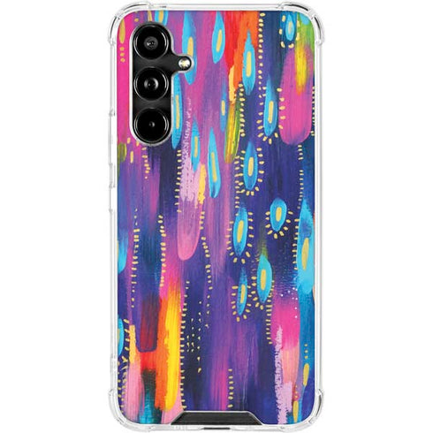 Kaleidoscope Brush Stroke by Etta Vee Galaxy A54 5G Clear Case