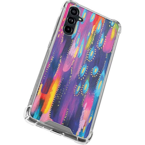 Kaleidoscope Brush Stroke by Etta Vee Galaxy A54 5G Clear Case