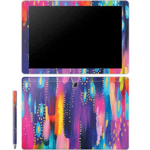 Etta Vee Kaleidoscope Brush Stroke Galaxy Book 12in Skin