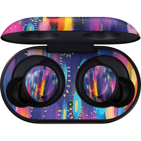 Etta Vee Kaleidoscope Brush Stroke Galaxy Buds Skin
