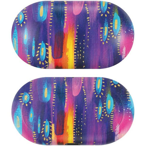 Etta Vee Kaleidoscope Brush Stroke Galaxy Buds Skin