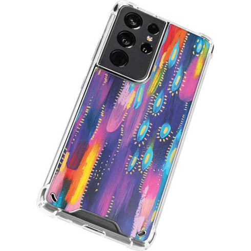 Etta Vee Kaleidoscope Brush Stroke Galaxy S21 Ultra 5G Clear Case