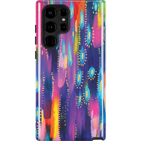 Etta Vee Kaleidoscope Brush Stroke Galaxy S22 Ultra Pro Case