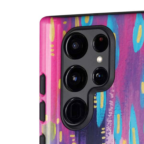 Etta Vee Kaleidoscope Brush Stroke Galaxy S22 Ultra Pro Case