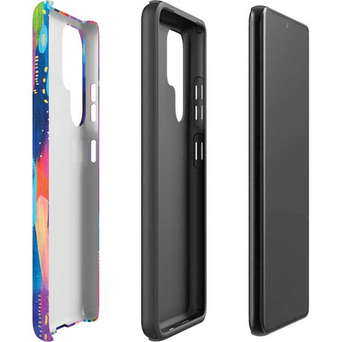 Etta Vee Kaleidoscope Brush Stroke Galaxy S22 Ultra Pro Case