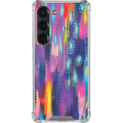 Etta Vee Kaleidoscope Brush Stroke Galaxy S23 Clear Case
