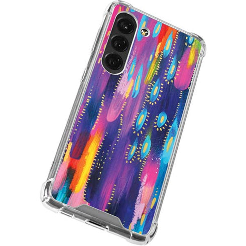 Etta Vee Kaleidoscope Brush Stroke Galaxy S23 Clear Case