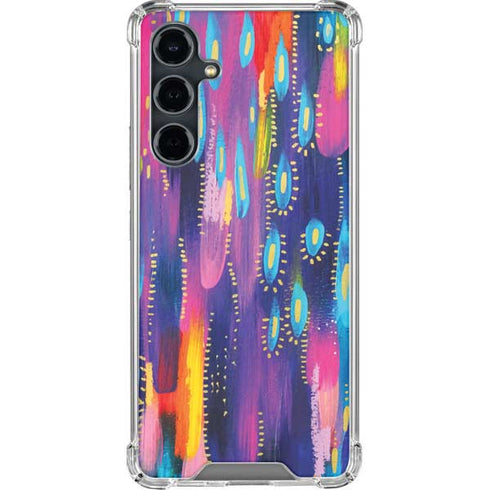 Kaleidoscope Brush Stroke by Etta Vee Galaxy S23 FE Clear Case