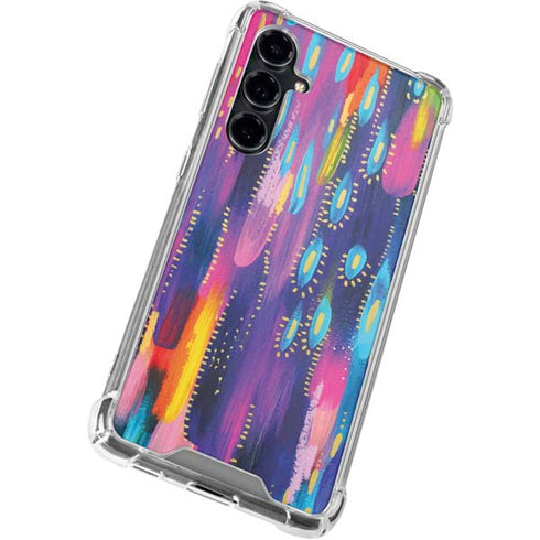 Kaleidoscope Brush Stroke by Etta Vee Galaxy S23 FE Clear Case