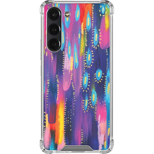 Etta Vee Kaleidoscope Brush Stroke Galaxy S23 Plus Clear Case