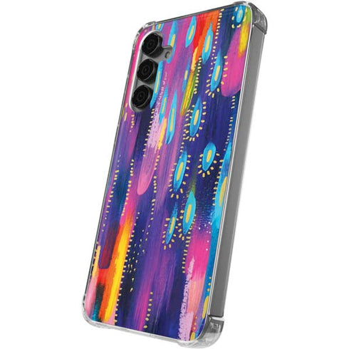 Kaleidoscope Brush Stroke by Etta Vee Galaxy S24 Plus Clear Case