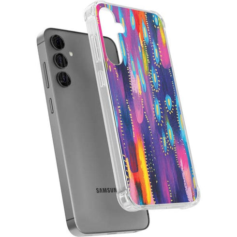 Kaleidoscope Brush Stroke by Etta Vee Galaxy S24 Plus Clear Case