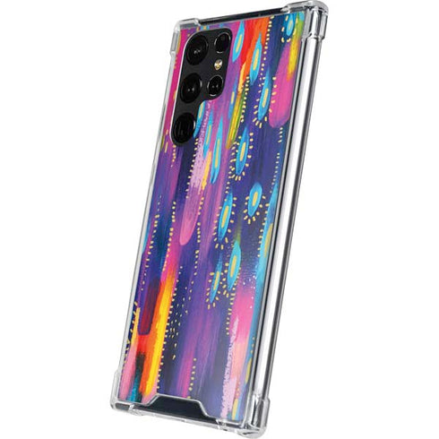 Kaleidoscope Brush Stroke by Etta Vee Galaxy S24 Ultra Clear Case