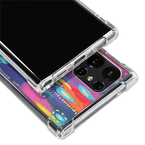 Kaleidoscope Brush Stroke by Etta Vee Galaxy S24 Ultra Clear Case