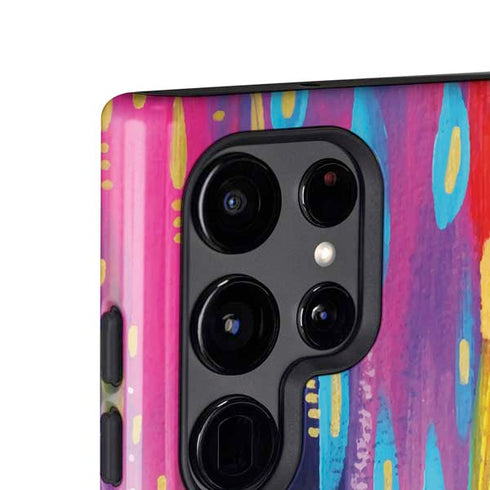 Kaleidoscope Brush Stroke by Etta Vee Galaxy S24 Ultra Impact Case