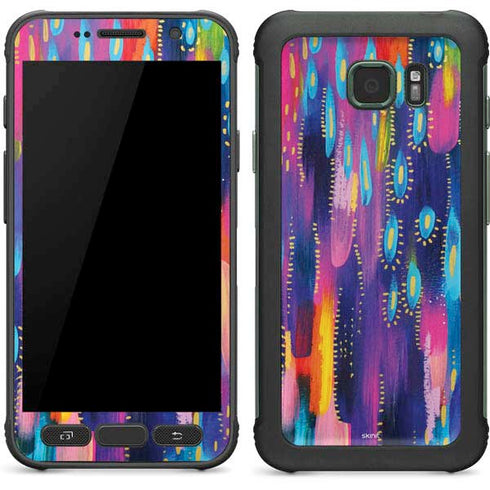 Etta Vee Kaleidoscope Brush Stroke Galaxy S7 Active Skin