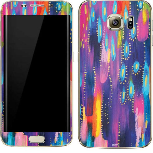 Etta Vee Kaleidoscope Brush Stroke Galaxy S7 Edge Skin