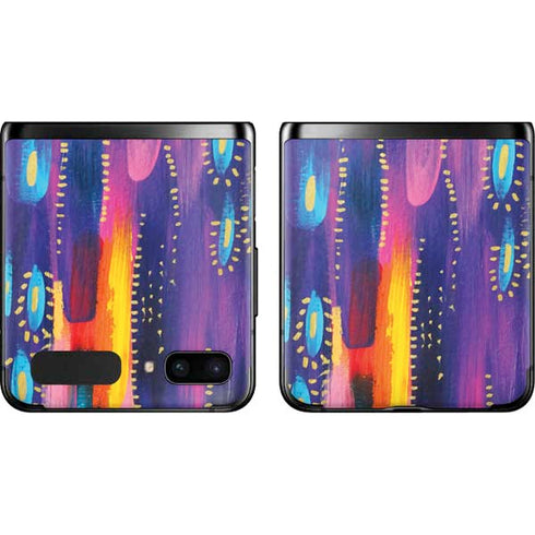 Etta Vee Kaleidoscope Brush Stroke Galaxy Z Flip Skin