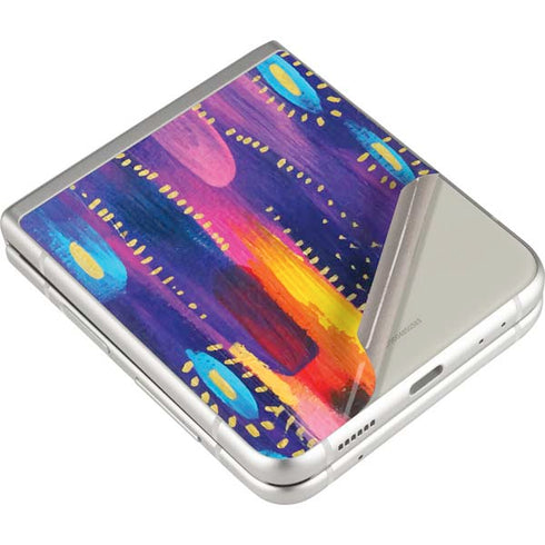 Etta Vee Kaleidoscope Brush Stroke Galaxy Z Flip3 5G Skin