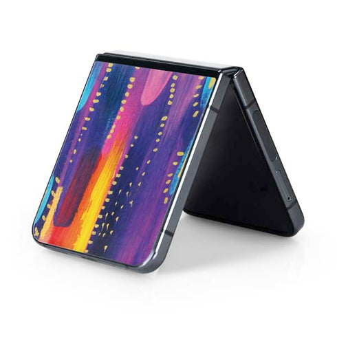 Kaleidoscope Brush Stroke by Etta Vee Galaxy Z Flip5 5G Skin