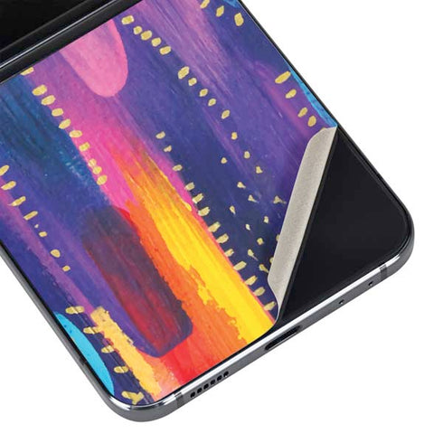 Kaleidoscope Brush Stroke by Etta Vee Galaxy Z Flip5 5G Skin