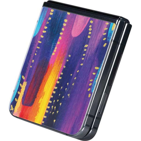Kaleidoscope Brush Stroke by Etta Vee Galaxy Z Flip5 5G Skin