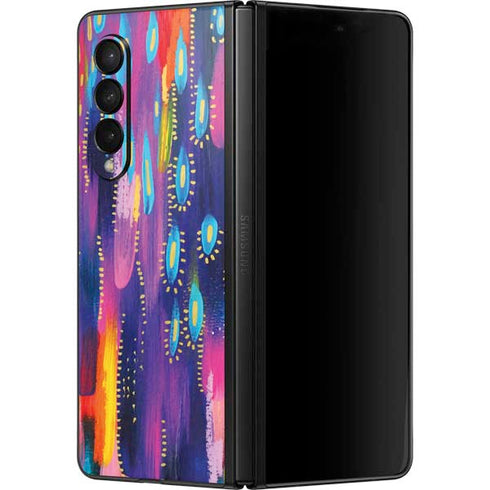 Etta Vee Kaleidoscope Brush Stroke Galaxy Z Fold3 5G Skin
