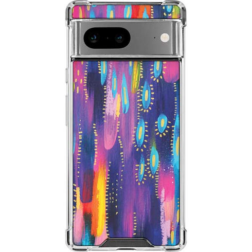 Kaleidoscope Brush Stroke by Etta Vee Google Pixel 8 Clear Case