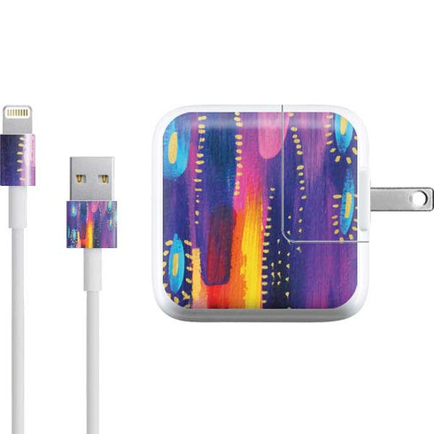 Etta Vee Kaleidoscope Brush Stroke iPad Charger (10W USB) Skin