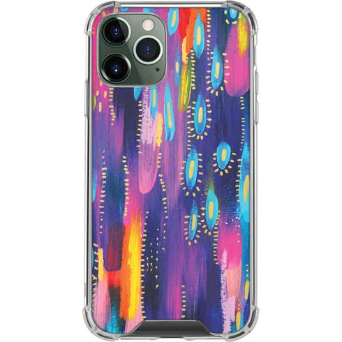Kaleidoscope Brush Stroke by Etta Vee iPhone 11 Pro Max Clear Case