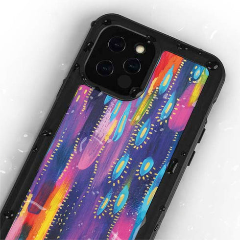 Etta Vee Kaleidoscope Brush Stroke iPhone 12 Pro Max Waterproof Case