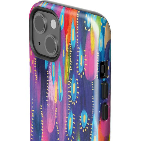 Kaleidoscope Brush Stroke by Etta Vee iPhone 15 Plus Impact Case