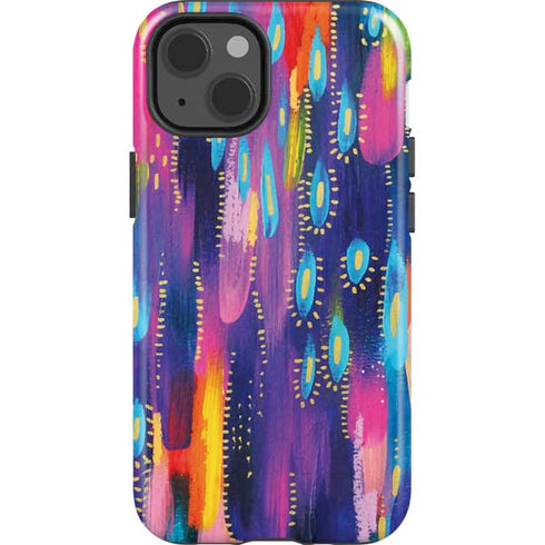 Etta Vee Kaleidoscope Brush Stroke iPhone 14 Impact Case