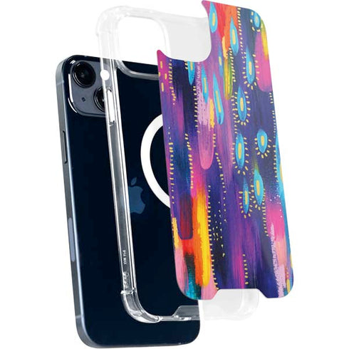 Kaleidoscope Brush Stroke by Etta Vee iPhone 15 Plus MagSafe Case